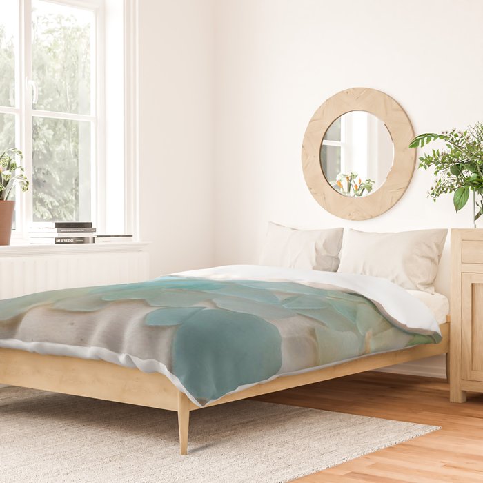 Ocean Hue Sea Glass Duvet Cover Gallery Image 2