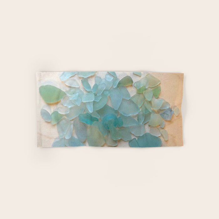 Ocean Hue Sea Glass Bath Towel Gallery Image 1