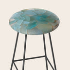 Ocean Hue Sea Glass Stool Gallery Image 2