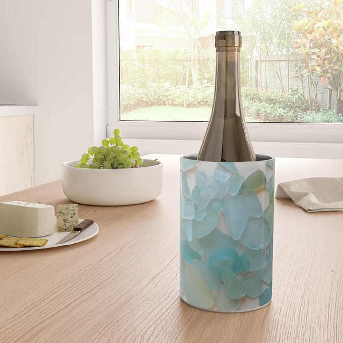 Ocean Hue Sea Glass Wine Chiller Gallery Image 4
