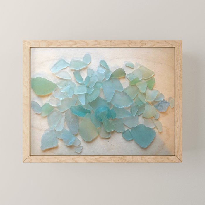 Ocean Hue Sea Glass Mini Art Print Gallery Image 1