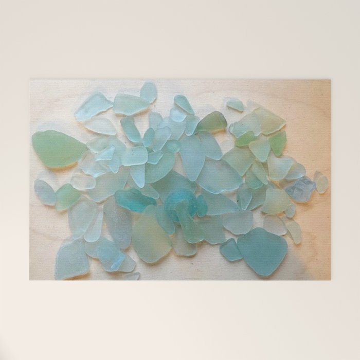 Ocean Hue Sea Glass Welcome Mat Gallery Image 1