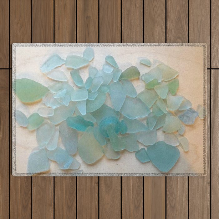 Ocean Hue Sea Glass Outdoor Rug Gallery Image 1