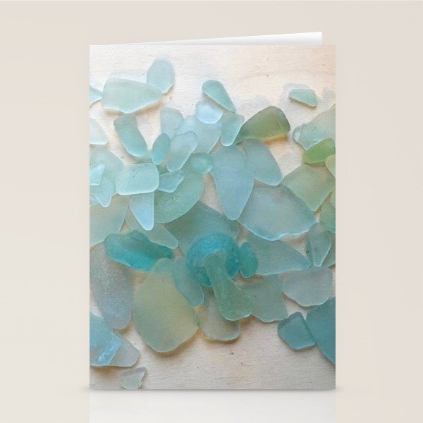 Ocean Hue Sea Glass Stationery Card Gallery Image 2