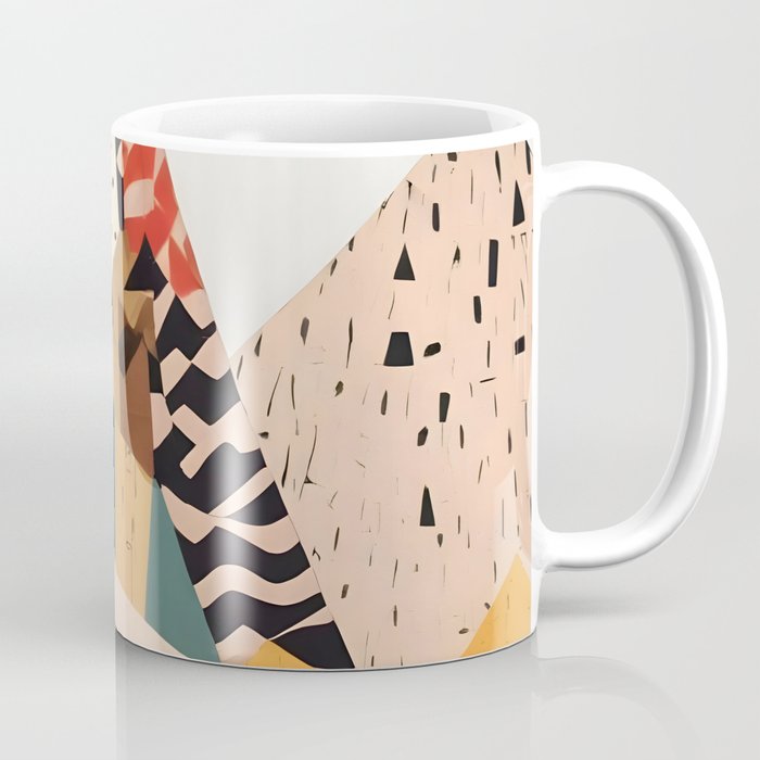 Virat Roop, Unimaginable Power God Divine Collage, Outdoors Adventure Travel Mountains, Nature Landscape Black Person Cycling Graphic Coffee Mug Gallery Image 1