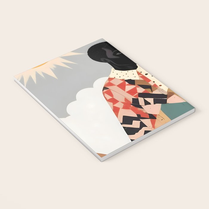 Virat Roop, Unimaginable Power God Divine Collage, Outdoors Adventure Travel Mountains, Nature Landscape Black Person Cycling Graphic Notebook Gallery Image 3