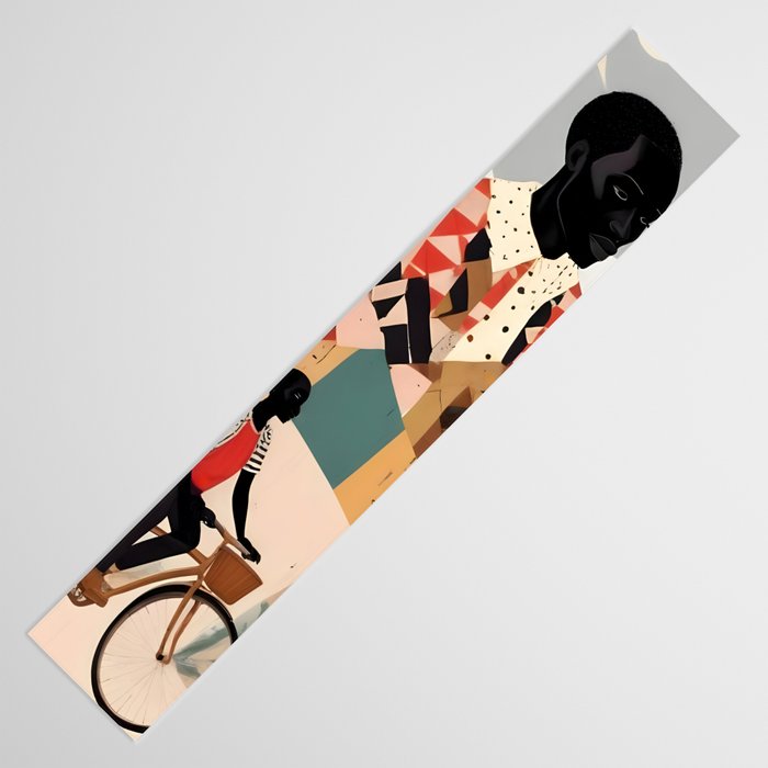 Virat Roop, Unimaginable Power God Divine Collage, Outdoors Adventure Travel Mountains, Nature Landscape Black Person Cycling Graphic Table Runner Gallery Image 3