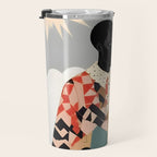 Virat Roop, Unimaginable Power God Divine Collage, Outdoors Adventure Travel Mountains, Nature Landscape Black Person Cycling Graphic Travel Mug Gallery Image 3
