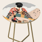Virat Roop, Unimaginable Power God Divine Collage, Outdoors Adventure Travel Mountains, Nature Landscape Black Person Cycling Graphic Side Table Gallery Image 2