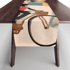 Virat Roop, Unimaginable Power God Divine Collage, Outdoors Adventure Travel Mountains, Nature Landscape Black Person Cycling Graphic Table Runner Gallery Image 1