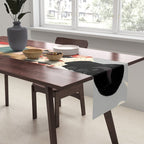 Virat Roop, Unimaginable Power God Divine Collage, Outdoors Adventure Travel Mountains, Nature Landscape Black Person Cycling Graphic Table Runner Gallery Image 2