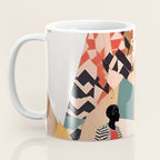 Virat Roop, Unimaginable Power God Divine Collage, Outdoors Adventure Travel Mountains, Nature Landscape Black Person Cycling Graphic Coffee Mug Gallery Image 3
