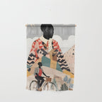 Virat Roop, Unimaginable Power God Divine Collage, Outdoors Adventure Travel Mountains, Nature Landscape Black Person Cycling Graphic Wall Hanging Gallery Image 1