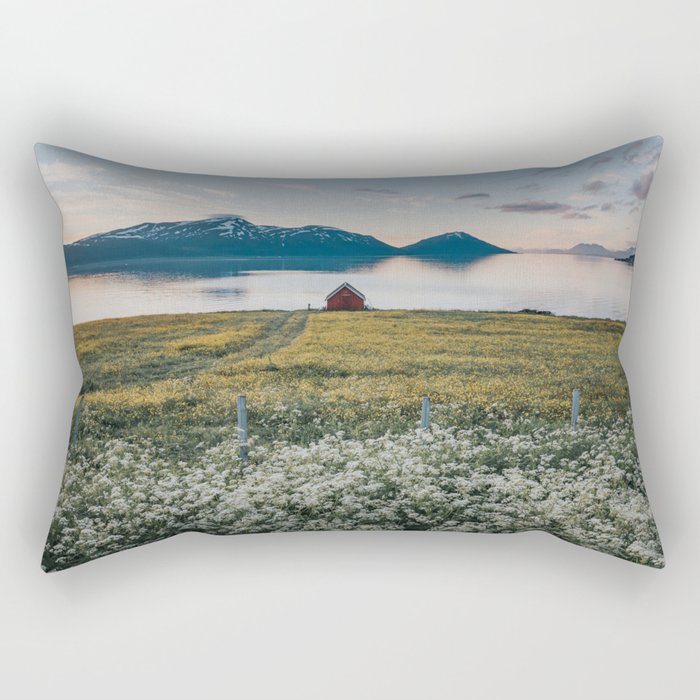 Nordic Summer - Landscape and Nature Photography Rectangular Pillow Gallery Image 1
