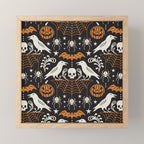 All Hallows' Eve - Black Orange Halloween Mini Art Print Gallery Image 1