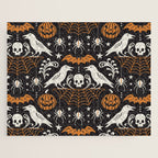 All Hallows' Eve - Black Orange Halloween Jigsaw Puzzle Gallery Image 1