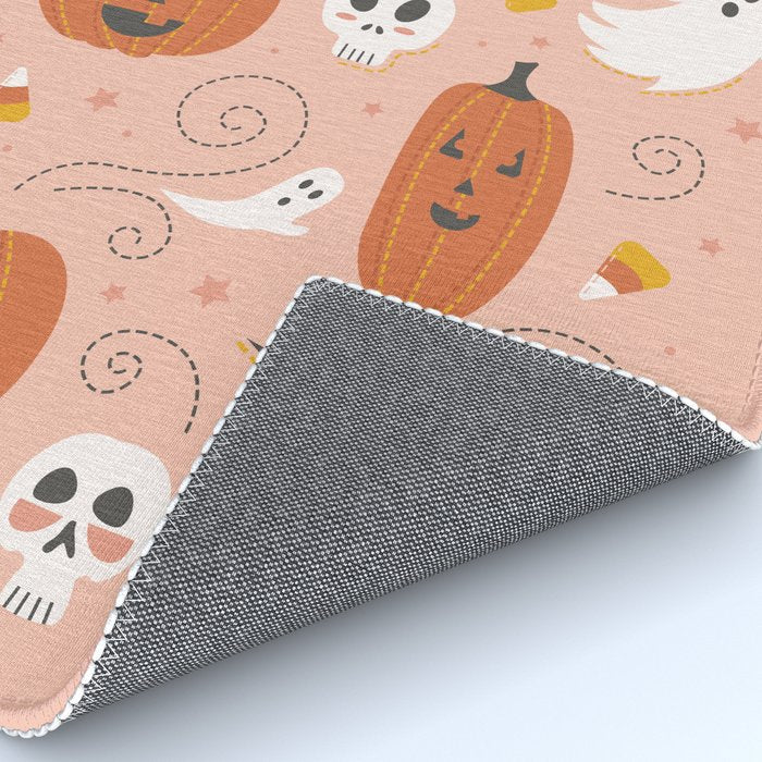 Pumpkin Party on Blush Pink Rug Gallery Image 4