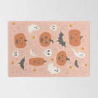Pumpkin Party on Blush Pink Rug Gallery Image 2