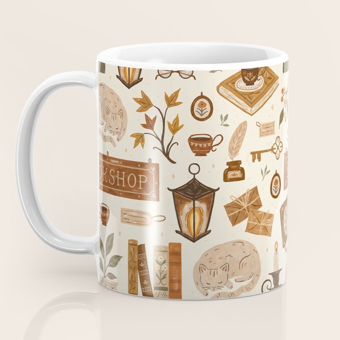 The Old Bookshop Coffee Mug Gallery Image 3