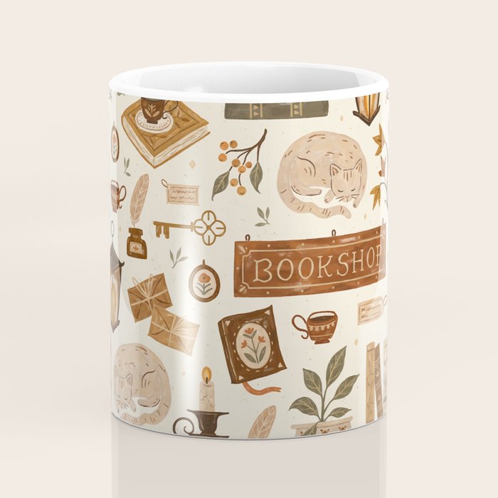 The Old Bookshop Coffee Mug Gallery Image 4