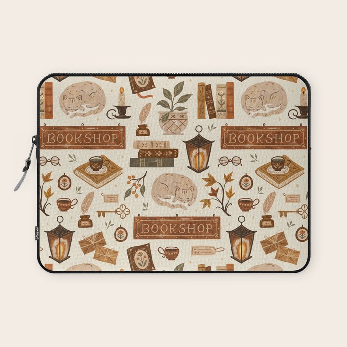 The Old Bookshop Laptop Sleeve Gallery Image 1