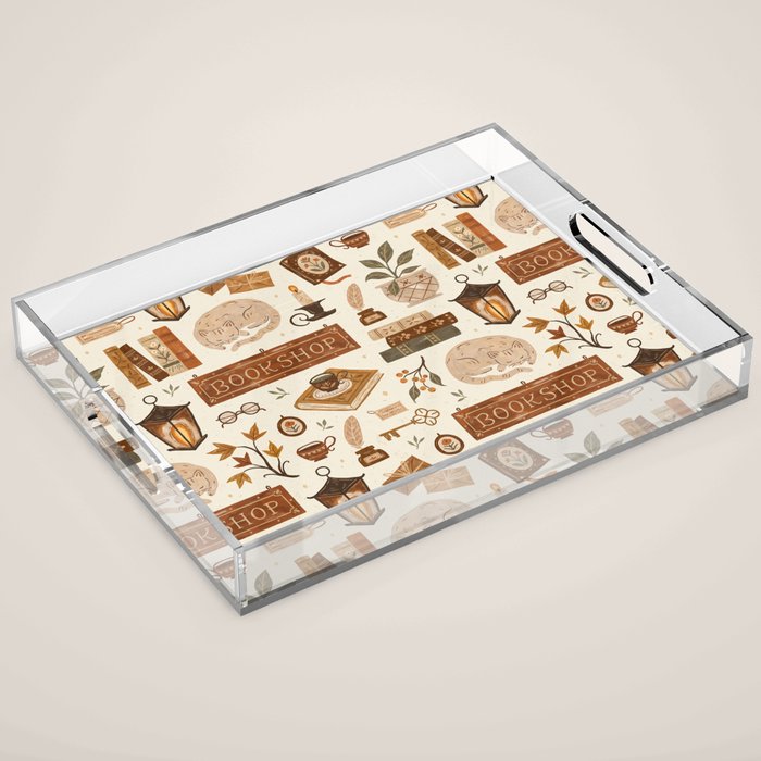 The Old Bookshop Acrylic Tray Gallery Image 1