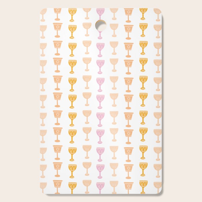 Wine Cups for Passover Pastel Cutting Board Gallery Image 1