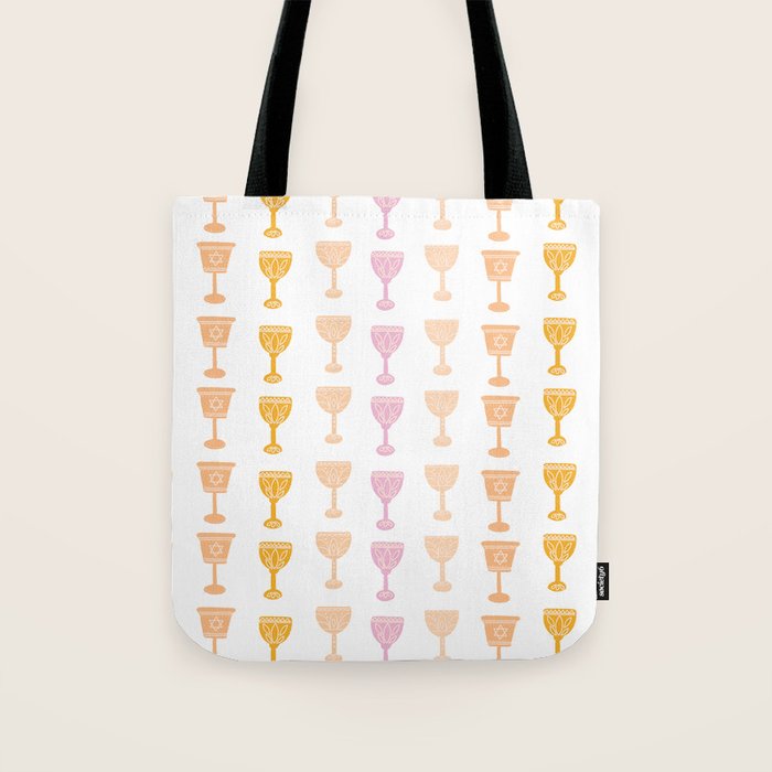 Wine Cups for Passover Pastel Tote Bag Gallery Image 1