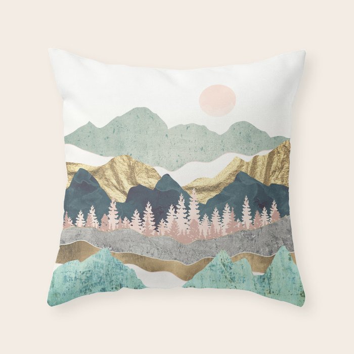 Summer Vista Blanket - With Sun Throw Pillow Gallery Image 1
