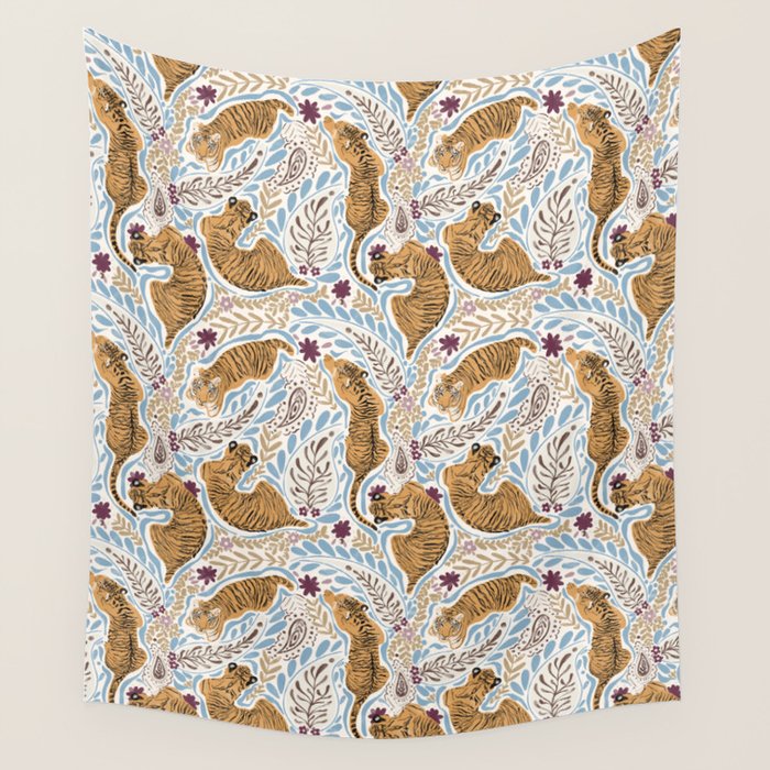 Roaring Floral Retreat Wall Tapestry Gallery Image 1