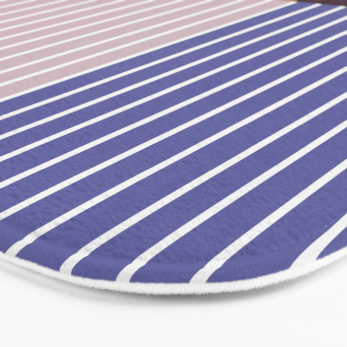 Color Block Line Abstract XX Bath Mat Gallery Image 3