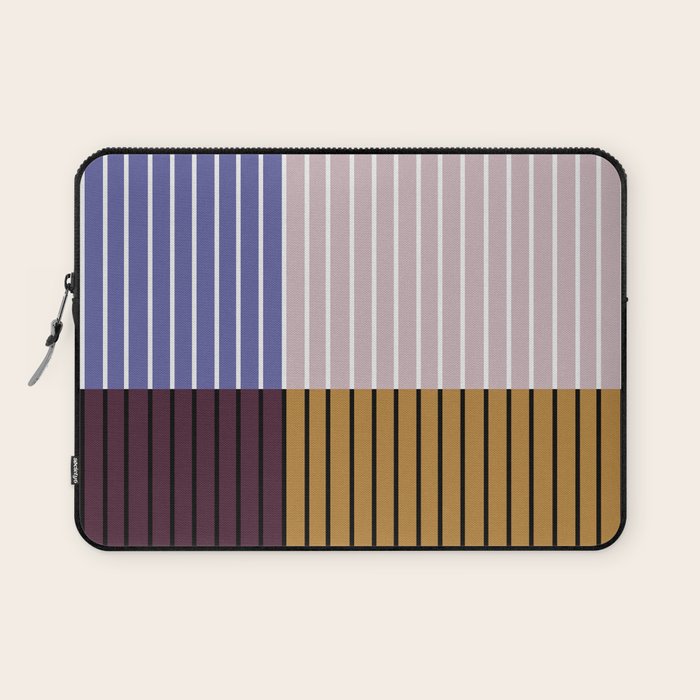 Color Block Line Abstract XX Laptop Sleeve Gallery Image 1