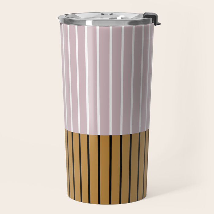 Color Block Line Abstract XX Travel Mug Gallery Image 2