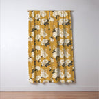 Glam Florals - Gold Window Curtain Gallery Image 3