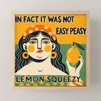 Easy peasy lemon squeezy Mini Art Print Gallery Image 1