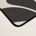 Retro Groovy Black & White Flowers Desk Mat Gallery Image 4
