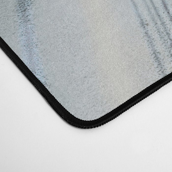 Soft Blue Aqua Marble Elegance Desk Mat Gallery Image 4