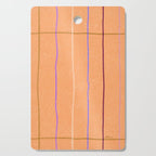 Textured Picnic Pattern in Calm Peach Cutting Board Gallery Image 1