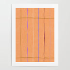 Textured Picnic Pattern in Calm Peach Poster Gallery Image 4