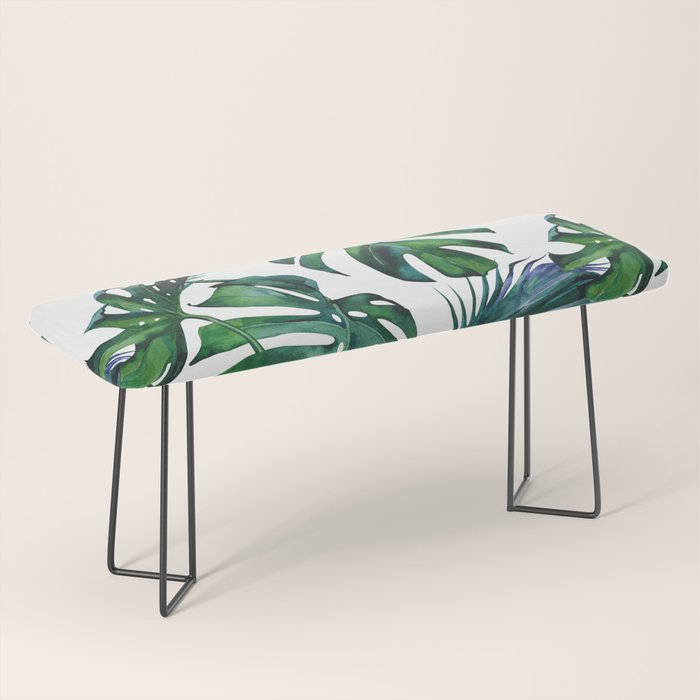 Tropical Palm Leaves Classic Bench Gallery Image 1