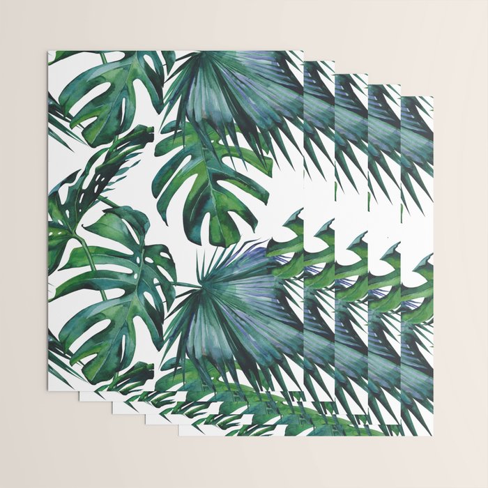 Tropical Palm Leaves Classic Wrapping Paper Gallery Image 3