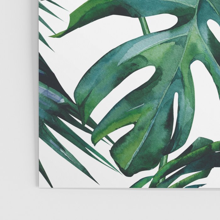 Tropical Palm Leaves Classic Poster Gallery Image 3