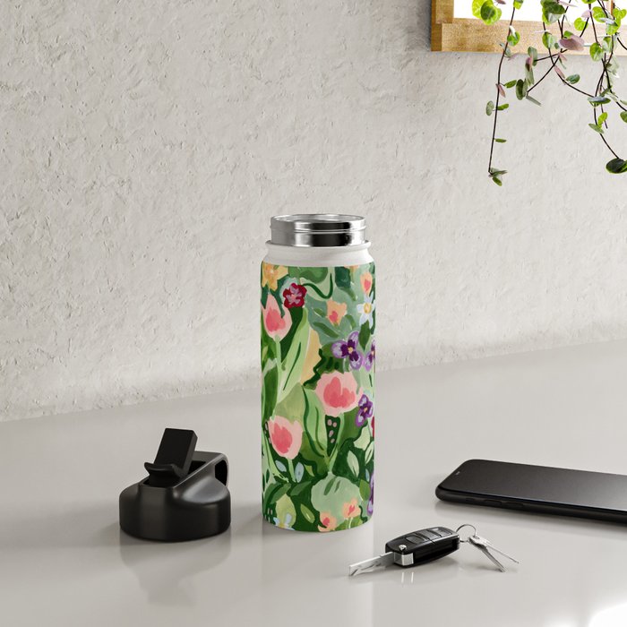Spring Wildflowers Water Bottle Gallery Image 4