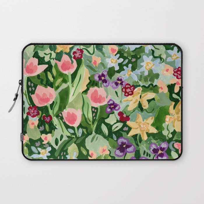 Spring Wildflowers Laptop Sleeve Gallery Image 1