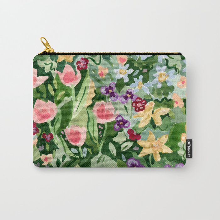Spring Wildflowers Carry All Pouch Gallery Image 1