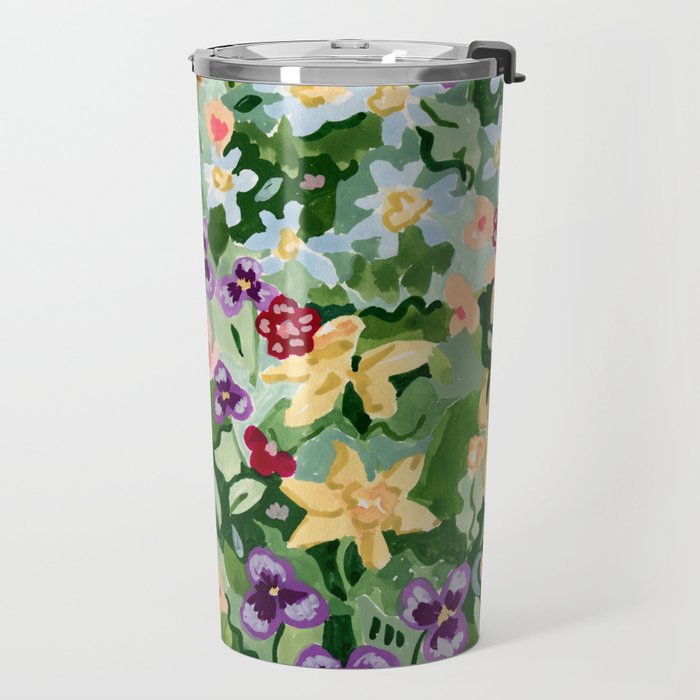 Spring Wildflowers Travel Mug Gallery Image 2