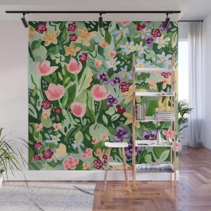 Spring Wildflowers Wall Mural Gallery Image 1