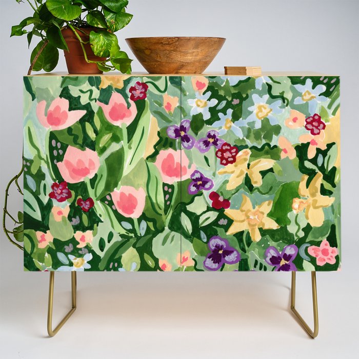 Spring Wildflowers Credenza Gallery Image 1