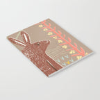 Block print brown bunny Notebook Gallery Image 2