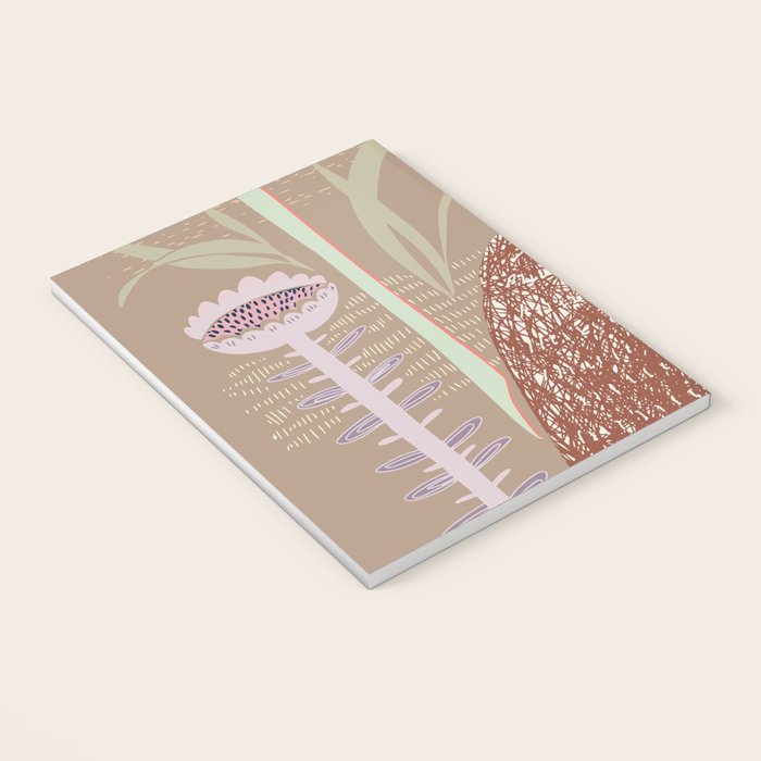 Block print brown bunny Notebook Gallery Image 3